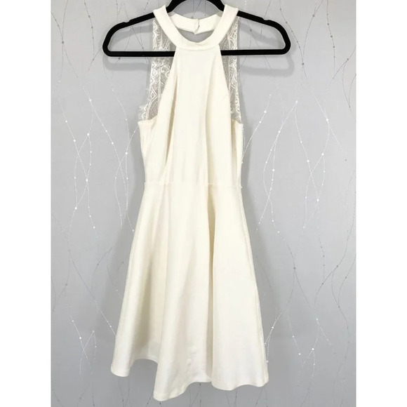 Lulu's Chic Antique White Lace Back Skater Dress $60 - Picture 7 of 16